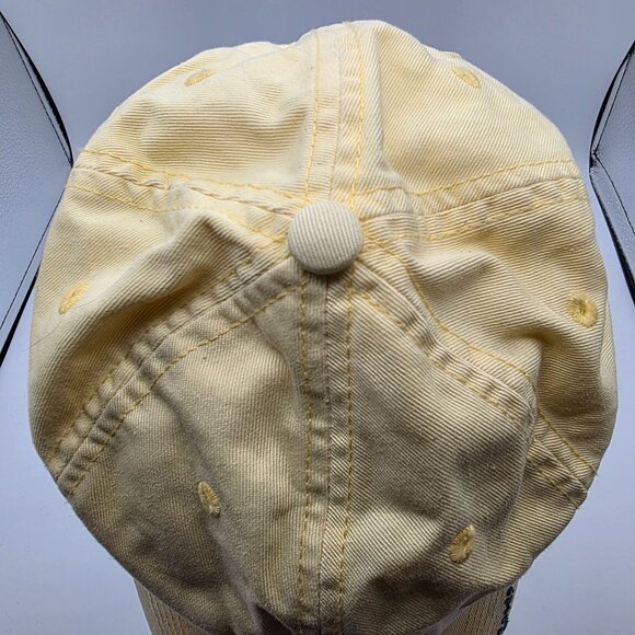 Life Is Good Yellow Baseball Cap Hat Adirondack Chair Design Adjustable Beach - Picture 7 of 9